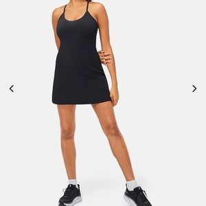 Black outdoor voices exercise dress